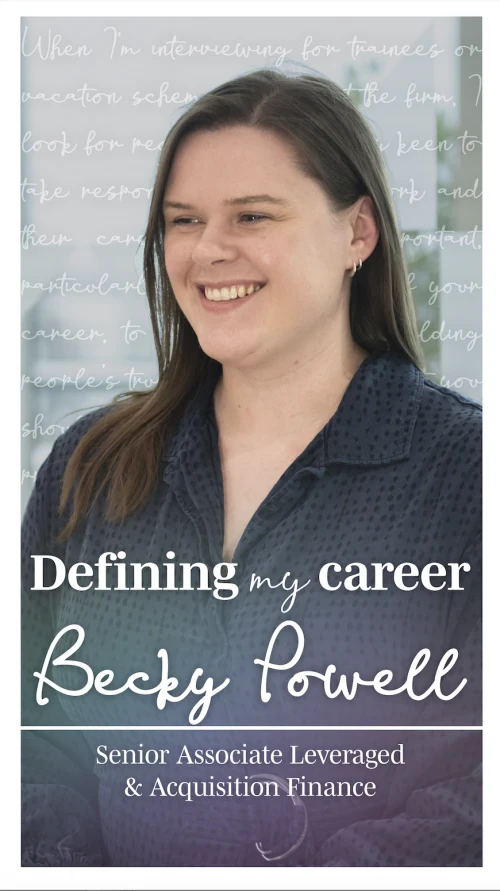 Becky shares what it really takes to stand out early in your career - from asking the right questions to taking ownership of your work.